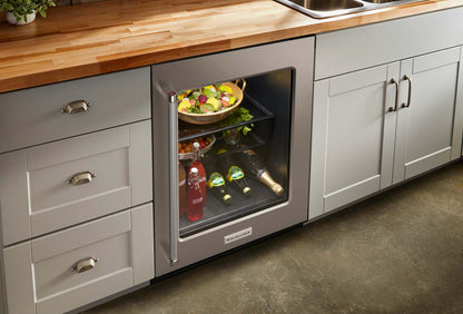 Réfrigérateur KitchenAid de 5,2 pi³ et de 24 po sous le comptoir - acier inoxydable - KURR214KSB | KitchenAid 24 5,2 Cu. Fort. Réfrigérateur sous le comptoir - Acier inoxydable - KURR214KSB