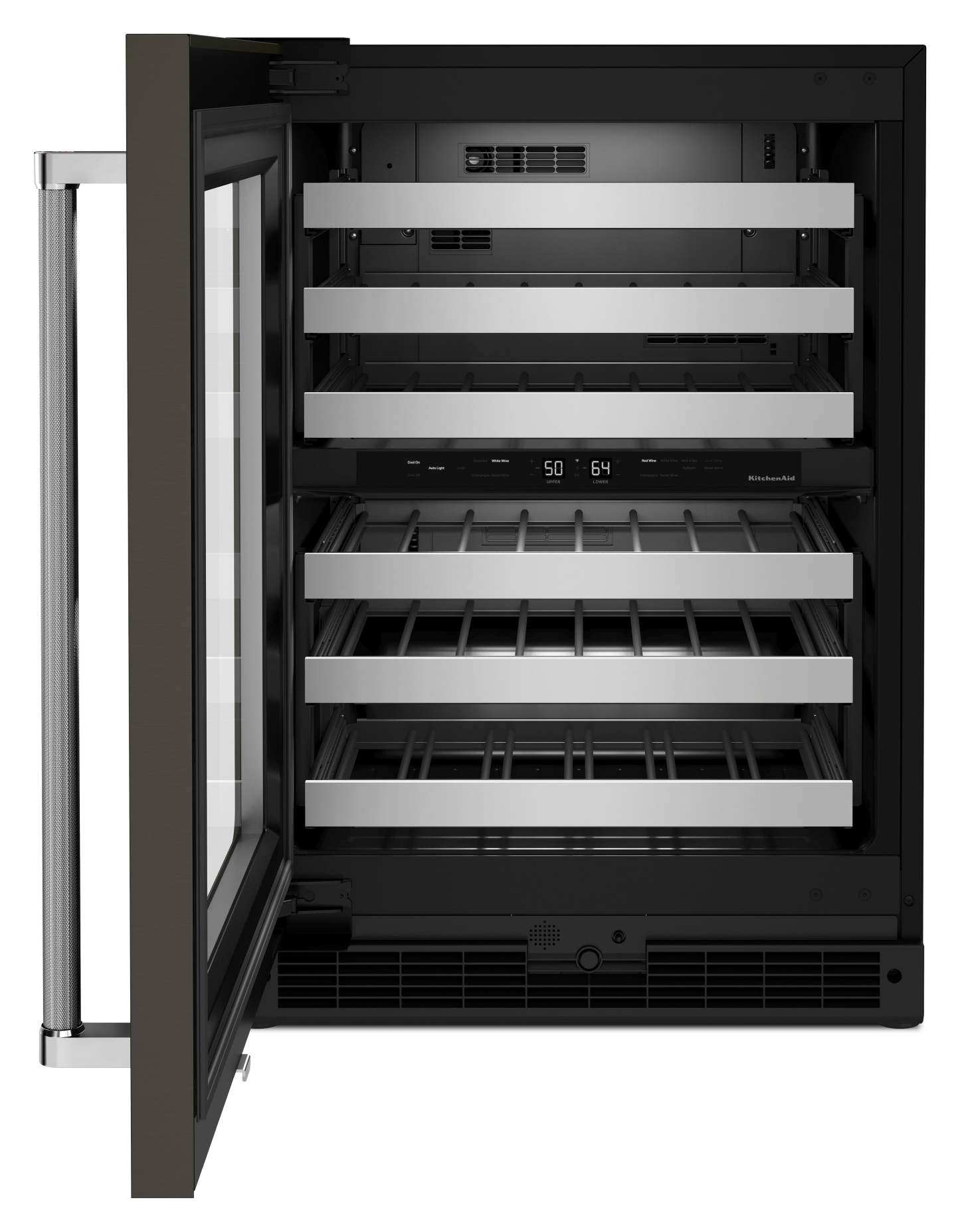 Réfrigérateur à vin KitchenAid de 5 pi³ et de 24 po sous le comptoir - acier inoxydable - KUWL314KBS | KitchenAid 24 5 Cu. Ft. Undercounter Wine Refrigerator - Stainless Steel - KUWL314KBS
