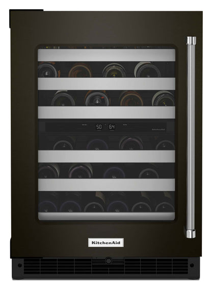 Réfrigérateur à vin KitchenAid de 5 pi³ et de 24 po sous le comptoir - acier inoxydable - KUWL314KBS | KitchenAid 24 5 Cu. Ft. Undercounter Wine Refrigerator - Stainless Steel - KUWL314KBS