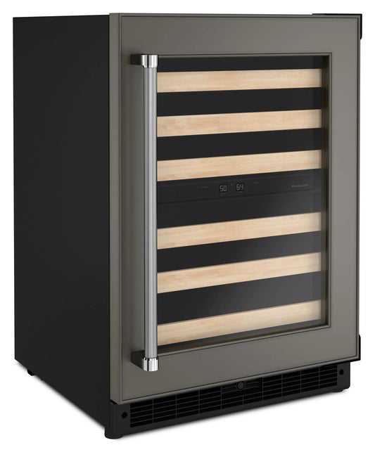 Réfrigérateur à vin KitchenAid de 5 pi³ et de 24 po sous le comptoir - panneau personnalisable - KUWR214KPA | KitchenAid 24 5 Cu. Ft. Undercounter Wine Refrigerator - Panel Ready - KUWR214KPA