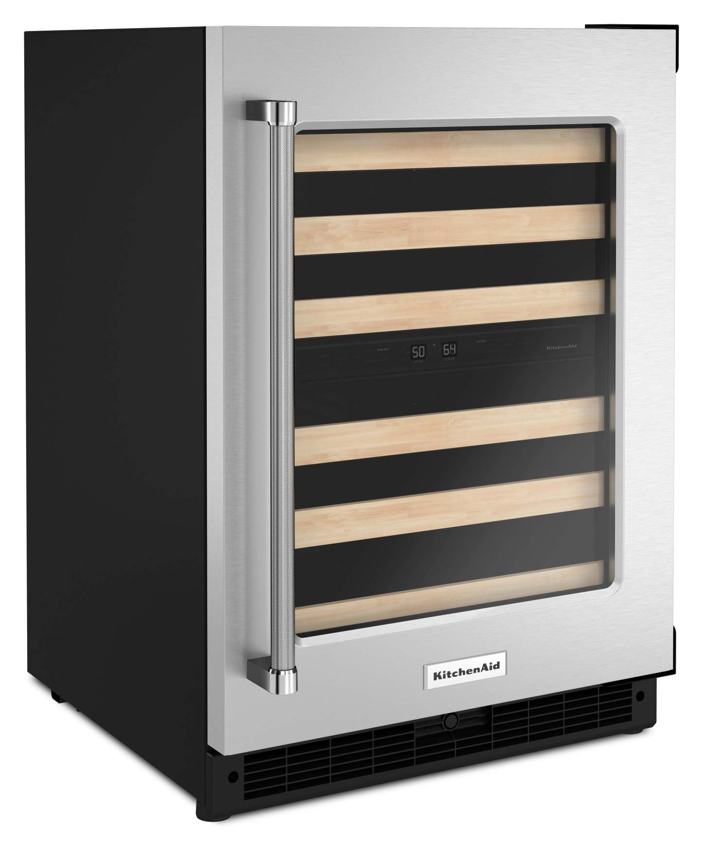 Réfrigérateur à vin KitchenAid de 5 pi³ et de 24 po sous le comptoir - acier inoxydable - KUWR214KSB | KitchenAid 24 5 Cu. Ft. Undercounter Wine Refrigerator - Stainless Steel - KUWR214KSB