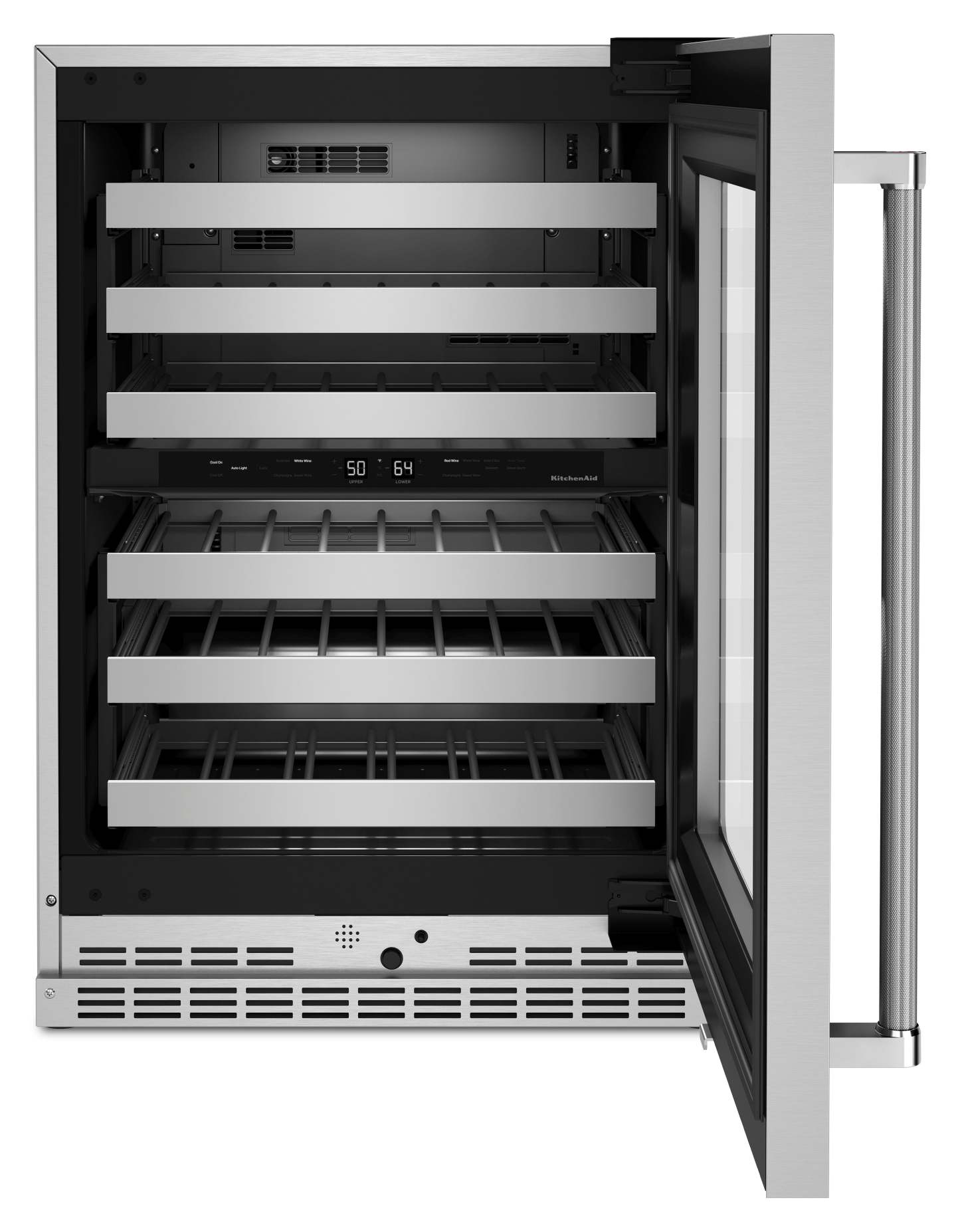 Réfrigérateur à vin KitchenAid de 20 pi³ et de 24 po sous le comptoir - acier inoxydable - KUWR314KSS | KitchenAid 24 20 Cu. Ft. Undercounter Wine Refrigerator - Stainless Steel - KUWR314KSS…