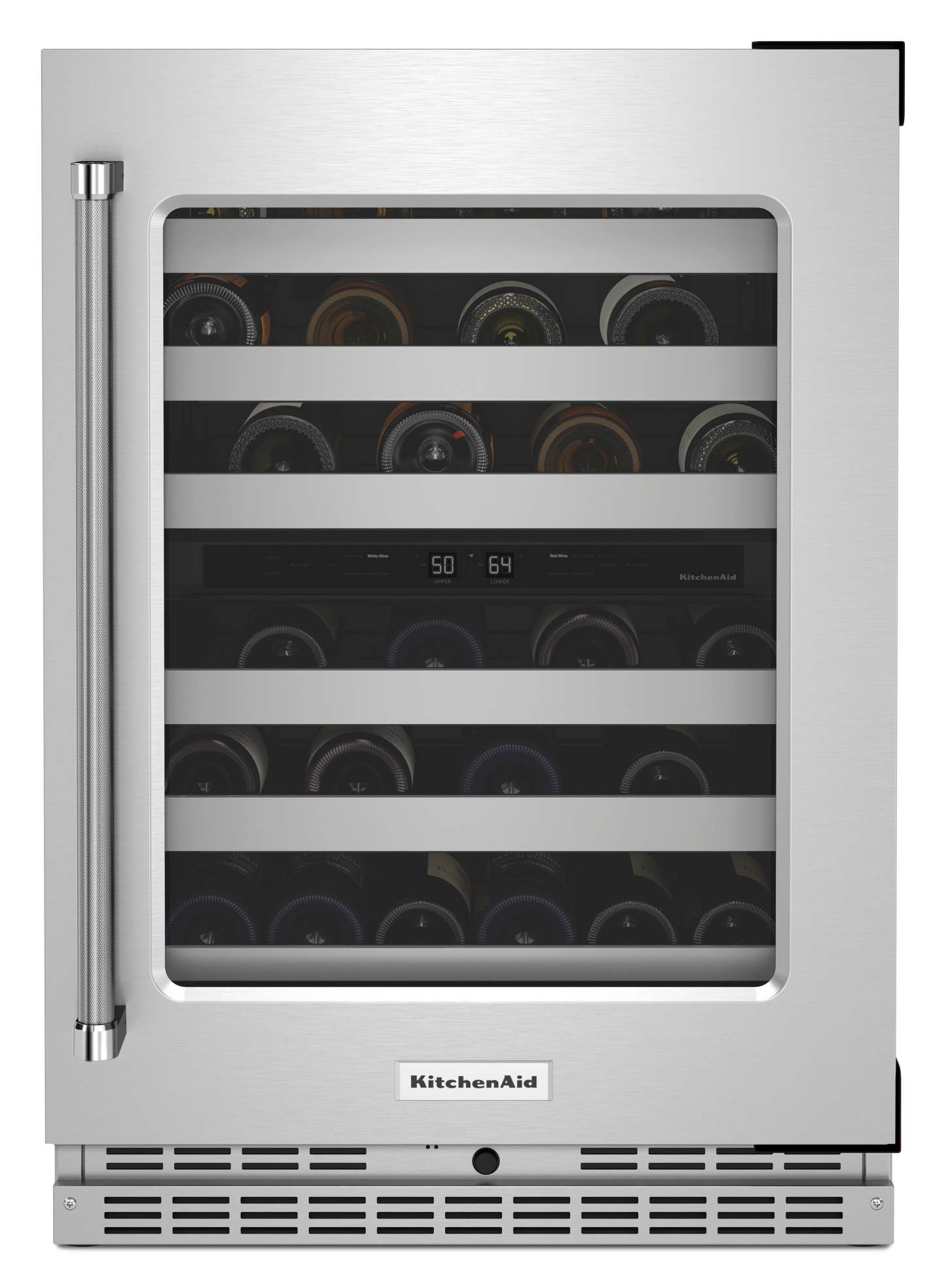 Réfrigérateur à vin KitchenAid de 20 pi³ et de 24 po sous le comptoir - acier inoxydable - KUWR314KSS | KitchenAid 24 20 Cu. Ft. Undercounter Wine Refrigerator - Stainless Steel - KUWR314KSS…
