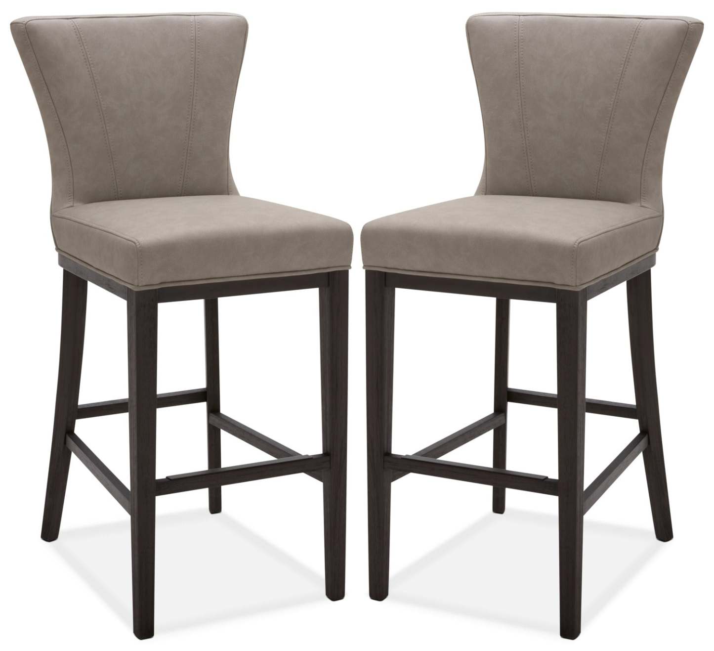 Quinn Bar Stool, Set of 2 – Taupe|Tabouret bar Quinn, ensemble de 2 - taupe|QUINTBSP