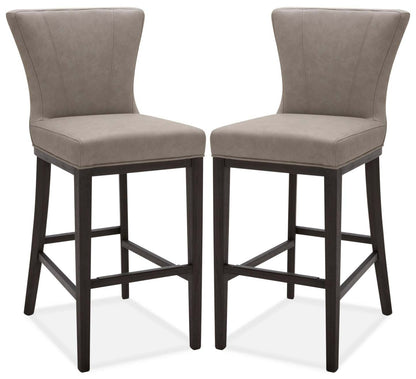 Quinn Bar Stool, Set of 2 – Taupe|Tabouret bar Quinn, ensemble de 2 - taupe|QUINTBSP