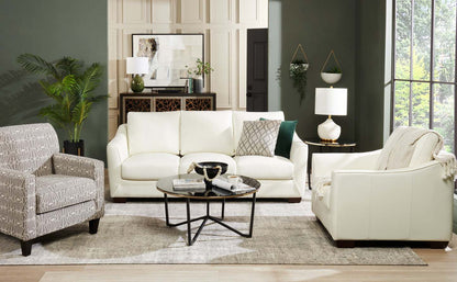 Fabriqué au Canada Cindy Crawford Home Fauteuil d'appoint Kylie 30 en tissu d'apparence lin - Emblème charbon | Fauteuil d'appoint Kylie de Cindy Crawford Home de 30 po fabriqué au Canada en tissu d'apparence lin - emblème anthracite