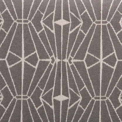 Fabriqué au Canada Cindy Crawford Home Fauteuil d'appoint Kylie 30 en tissu d'apparence lin - Emblème charbon | Fauteuil d'appoint Kylie de Cindy Crawford Home de 30 po fabriqué au Canada en tissu d'apparence lin - emblème anthracite