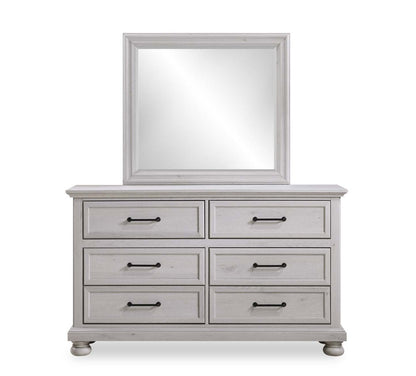 Miroir de commode de chambre Kylie, amovible, à suspendre au mur - Sable | Miroir de commode de chambre à coucher Kylie, à fixer au meuble ou à suspendre au mur - sable