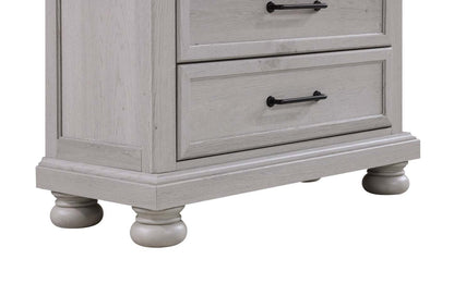 Commode de chambre Kylie, 5 tiroirs, 35 L x 51 H - Sable | Commode verticale de chambre à coucher Kylie de 35 po (l) x 51 po (H) à 5 tiroirs - sable