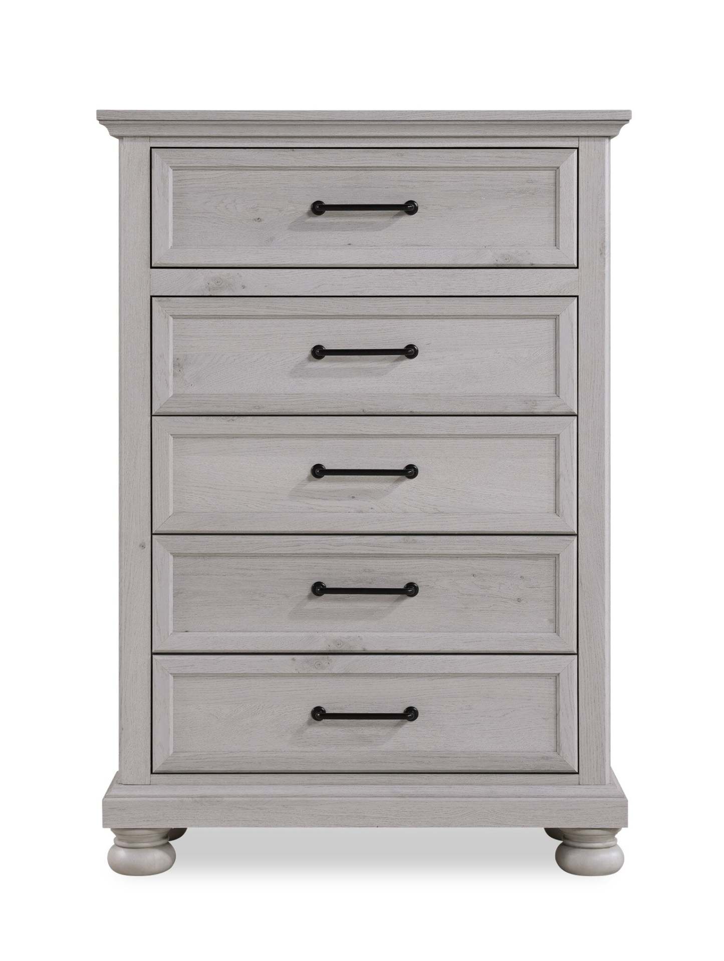Commode de chambre Kylie, 5 tiroirs, 35 L x 51 H - Sable | Commode verticale de chambre à coucher Kylie de 35 po (l) x 51 po (H) à 5 tiroirs - sable