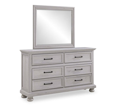 Kylie 5 pièces sable avec lit de rangement, commode et miroir - format grand lit | Ensemble de chambre à coucher Kylie 5pc avec lit de rangement, commode et miroir, sable - taille queen