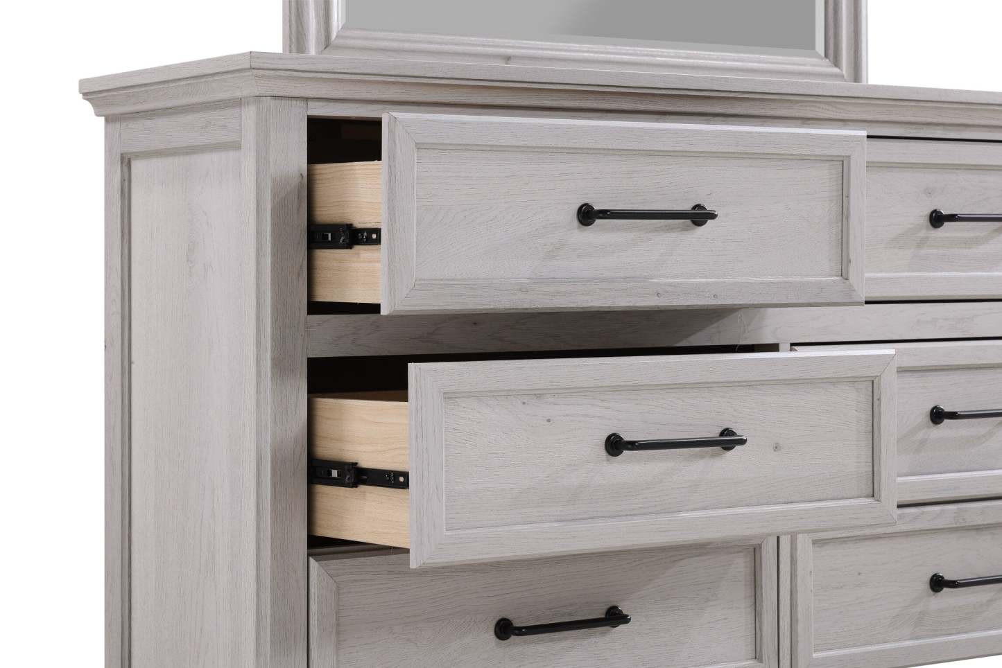 Commode à 6 tiroirs pour chambre Kylie, 60 L x 36 H - Sable | Commode de chambre à coucher Kylie de 60 po (l) x 36 po (H) à 6 tiroirs - sable