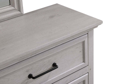 Commode à 6 tiroirs pour chambre Kylie, 60 L x 36 H - Sable | Commode de chambre à coucher Kylie de 60 po (l) x 36 po (H) à 6 tiroirs - sable