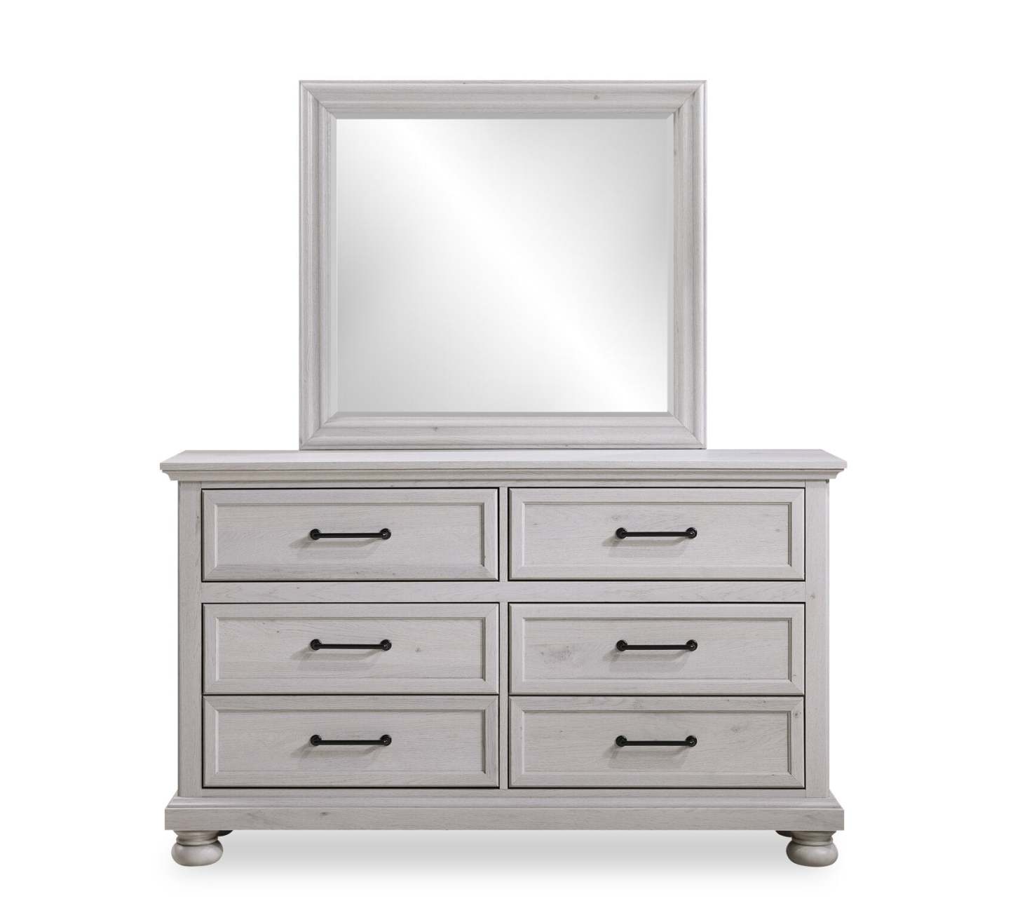 Kylie 5 pièces sable avec lit de rangement, commode et miroir - format très grand lit | Ensemble de chambre à coucher Kylie 5 pièces avec lit de rangement, commode et miroir, sable - King Size