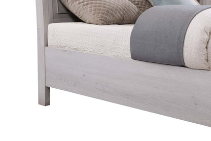 Lit plateforme de rangement Kylie sable avec tête de lit et cadre de lit - format grand lit | Kylie Platform Storage Bed with Headboard & Frame, Sand - Queen Size