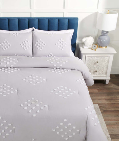 Lake 3-Piece Queen Comforter Set - Grey | Ensemble d’édredon Lake 3 pièces pour lit queen - gris