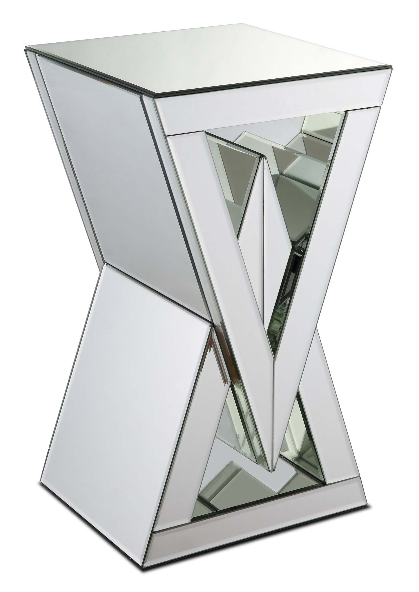 Lane 12 Mirrored Accent Table - Silver|Table d'appoint Lane de 12 po en miroir - argentée