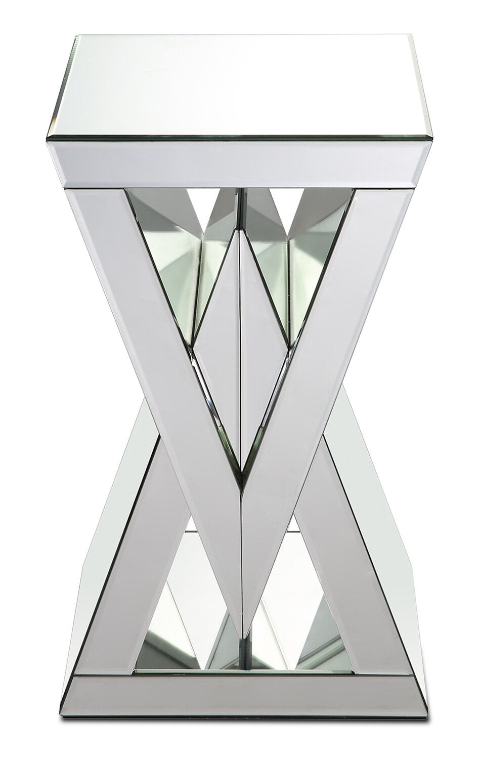 Lane 12 Mirrored Accent Table - Silver|Table d'appoint Lane de 12 po en miroir - argentée