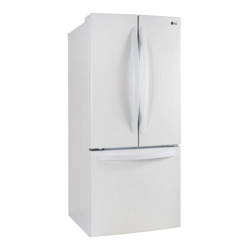 LG 30 22 Pi³ Réfrigérateur à portes françaises - Blanc - LRFNS2200W | Réfrigérateur LG de 22 pi³ et de 30 po à portes françaises - blanc - LRFNS2200W