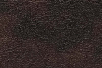 Sofa sectionnel inclinable Leo 5 pièces en tissu d’apparence cuir - brun noyer