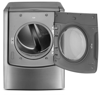 LG 9,0 pi³ Sécheuse à gaz à la vapeur SteamDryerMC LG à énorme capacité de 9,0 pi³ - acier graphite