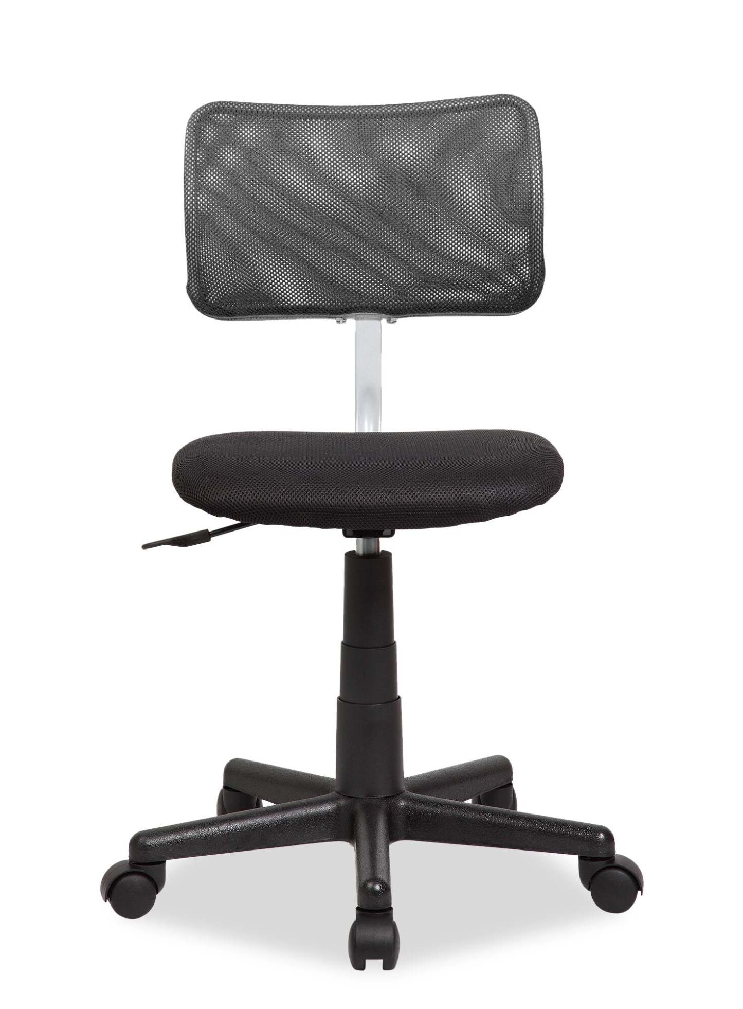 Leigh 16 Office Chair - Black with Mesh Back|Chaise de bureau Leigh de 16 po - noire avec dossier à mailles