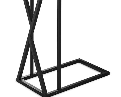 Leila 10,25 C-Shaped Chairside Table - Gris|Table de fauteuil Leila de 10,25 po en forme de C - grise