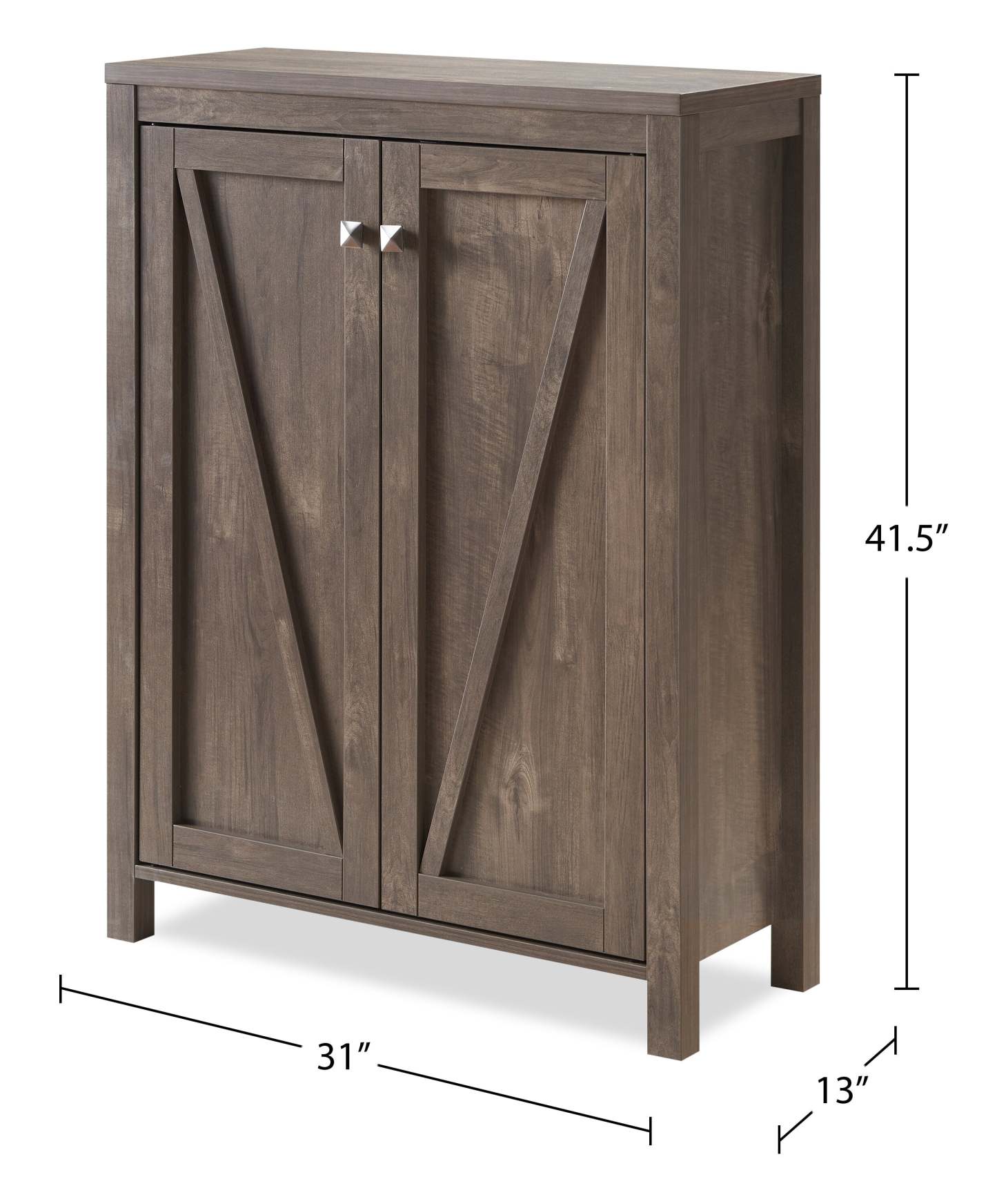 Levi 31 Shoe Storage Cabinet - Noisette|Armoire de rangement pour chaussures Levi de 31 po - noisette