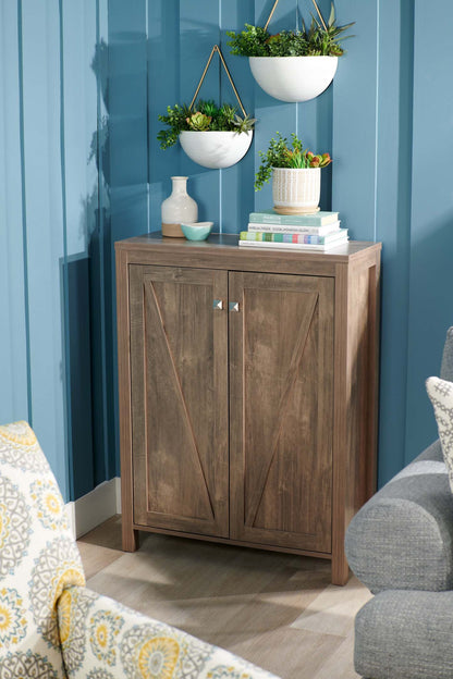 Levi 31 Shoe Storage Cabinet - Noisette|Armoire de rangement pour chaussures Levi de 31 po - noisette