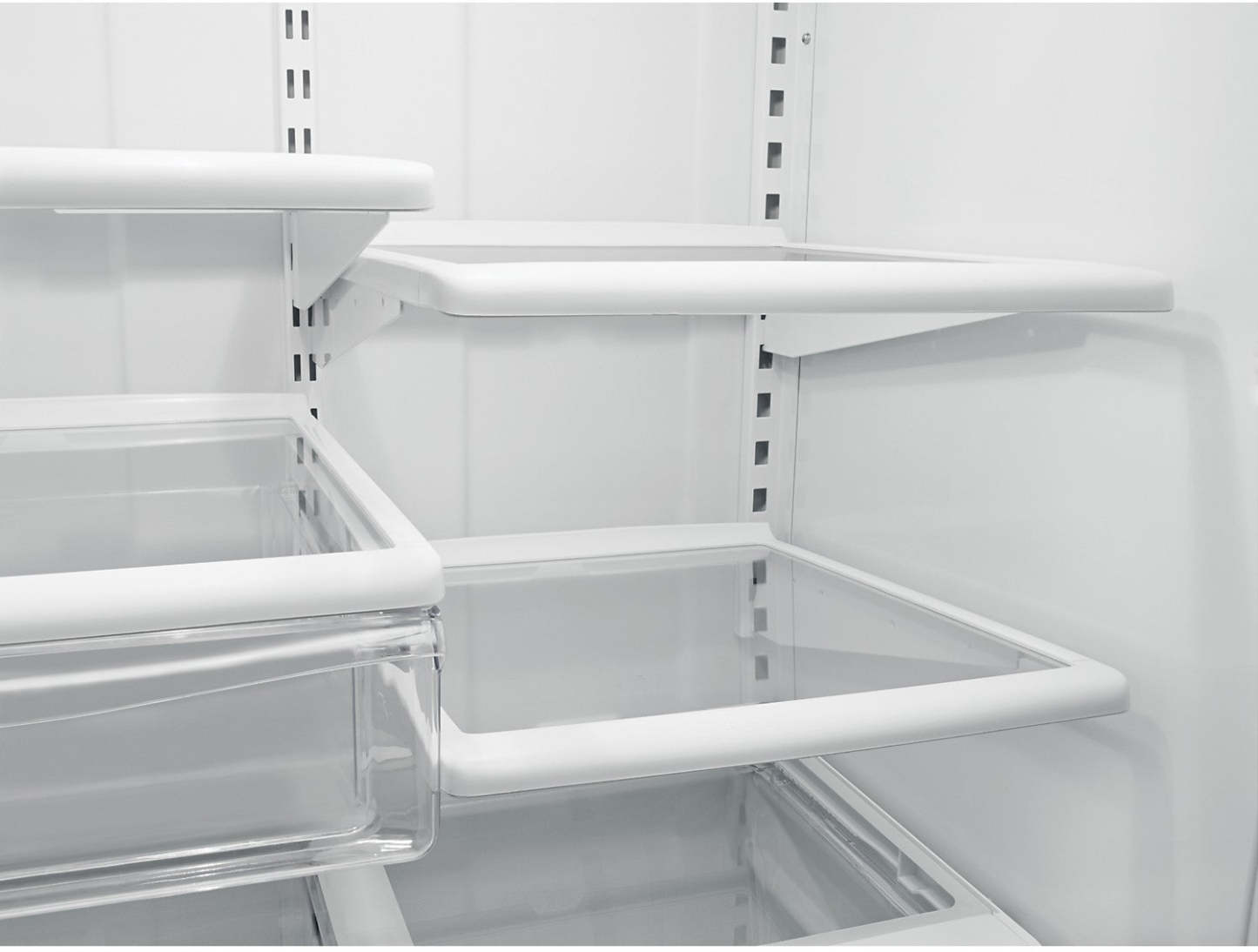 Réfrigérateur Whirlpool de 30 po et de 18,7 pi³ à congélateur inférieur - blanc sur blanc - WRB329DFBW | Whirlpool 30 18.7 Cu. Ft. Bottom-Mount Refrigerator - White-on-White - WRB329DF…