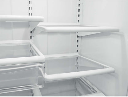 Réfrigérateur Whirlpool de 30 po et de 18,7 pi³ à congélateur inférieur - blanc sur blanc - WRB329DFBW | Whirlpool 30 18.7 Cu. Ft. Bottom-Mount Refrigerator - White-on-White - WRB329DF…