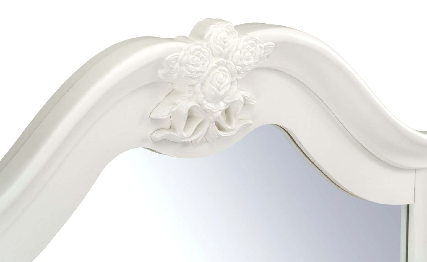 Miroir de commode de chambre à coucher Livy pour enfants - Blanc | Miroir de commode de chambre à coucher Livy pour enfants - blanc