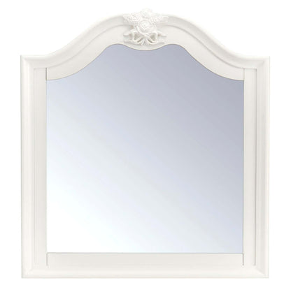 Miroir de commode de chambre à coucher Livy pour enfants - Blanc | Miroir de commode de chambre à coucher Livy pour enfants - blanc