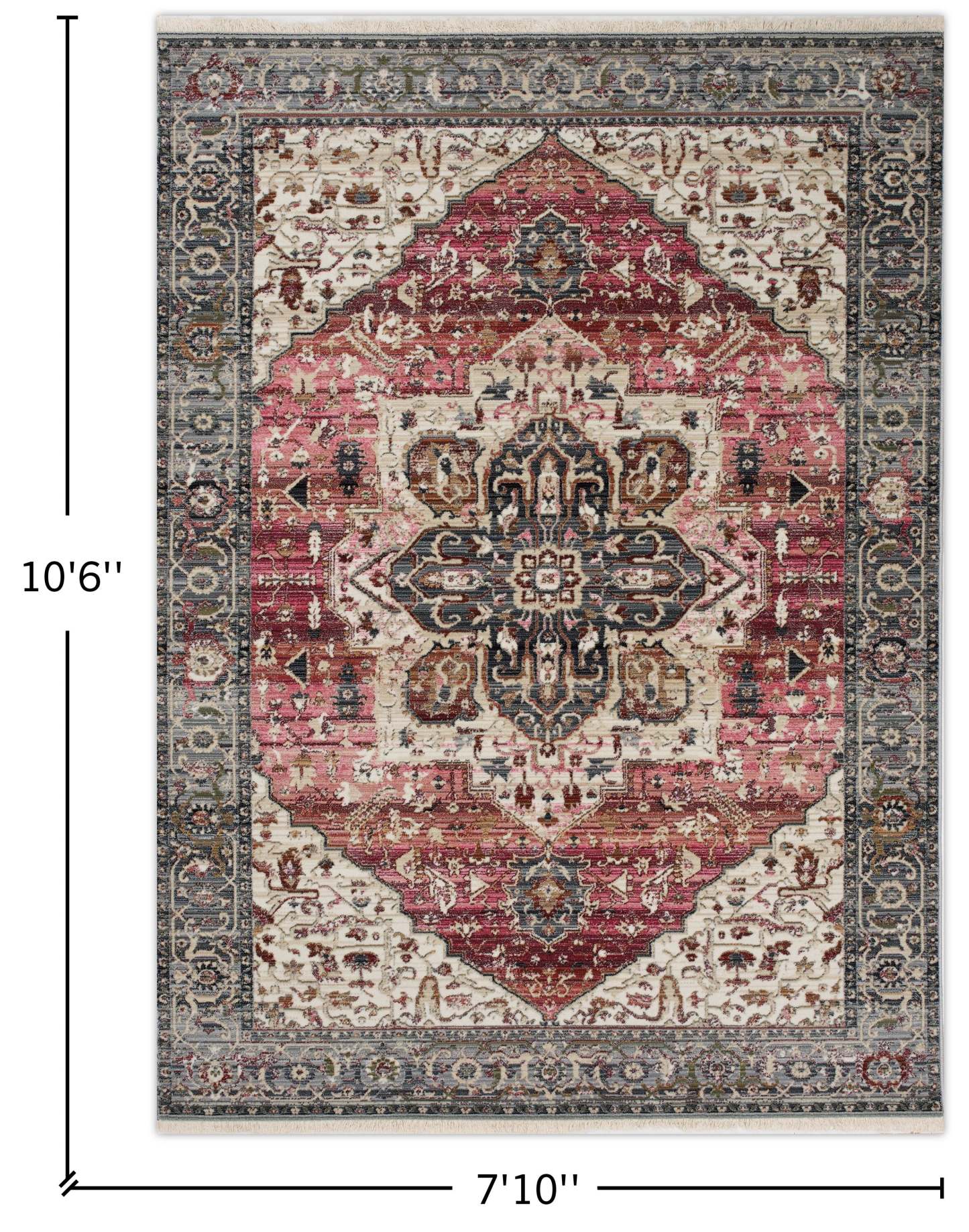 Tapis décoratif Louise - 7'10'' x 10'6'' | Tapis Louise - 7 pi 10 po x 10 pi 6 po | LOUISE08