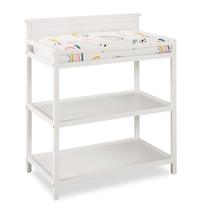 Luna 3-Piece Crib Bedding Set - White and Pink| Literie Luna 3 pièces pour lit de bébé - blanc et rose