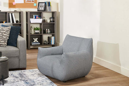 Luna 35.4 Fabric Accent Chair - Grey | Fauteuil d’appoint Luna 35,4 po en tissu - gris