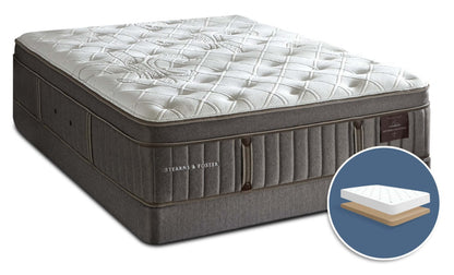 Stearns &amp; Foster Wynford Plush Euro-Top Low-Profile Full Mattress Set|Ensemble matelas moelleux à Euro-plateau à profil bas Wynford de Stearns &amp; Foster pour lit double