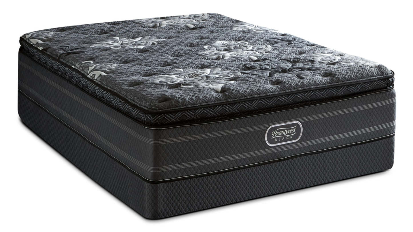 Beautyrest Black Devotion Medium Hi-Loft Pillow-Top Queen Mattress Set|Ensemble matelas semi-ferme à plateau-coussin épais Devotion Beautyrest Black pour grand lit