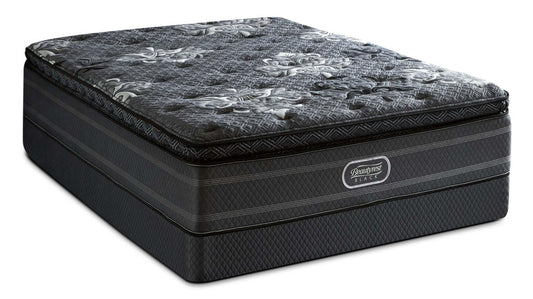 Beautyrest Black Devotion Medium Hi-Loft Pillow-Top Queen Mattress Set|Ensemble matelas semi-ferme à plateau-coussin épais Devotion Beautyrest Black pour grand lit