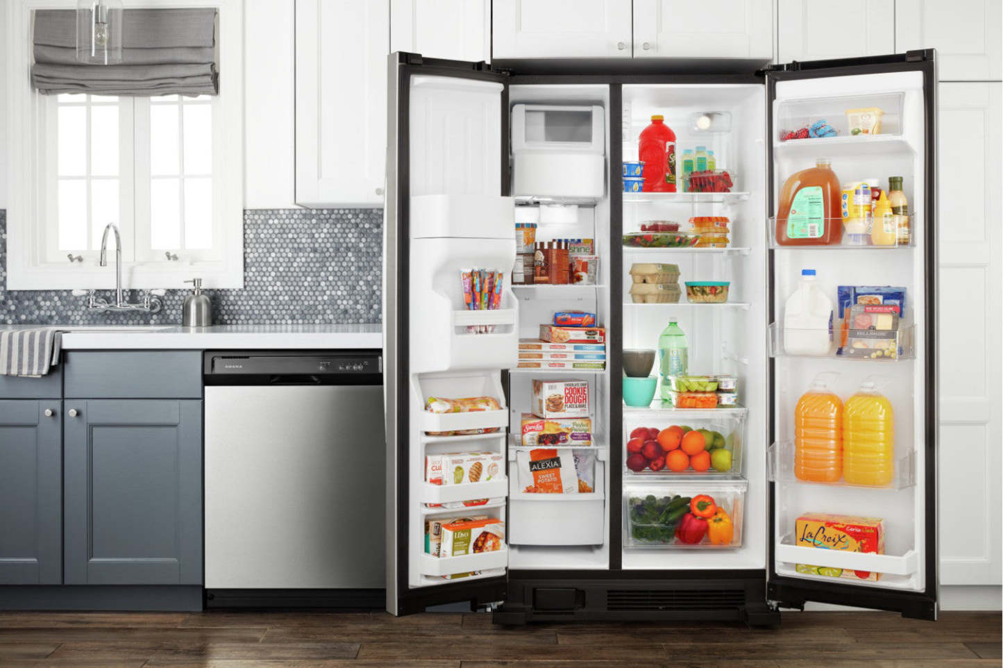 Réfrigérateur Amana de 33 21 pi³ à compartiments juxtaposés - acier inoxydable - ASI2175GRS | Amana 33 21 Cu. Ft. Side-by-Side Refrigerator - Stainless Steel - ASI2175GRS