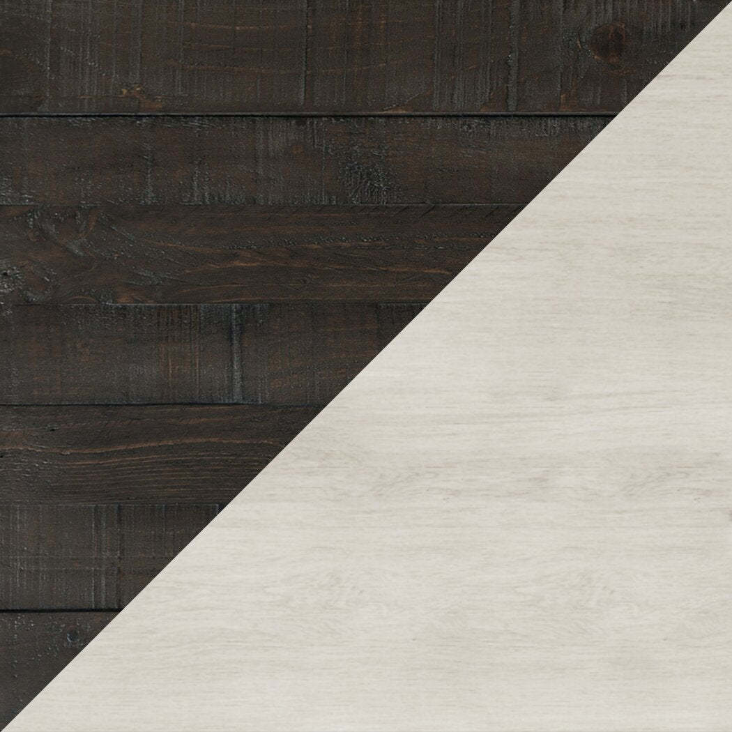 Madison County 50 Office Office Desk with 3-Drawers - Vintage White with Barnwood Brown |Bureau Madison County de 50 po à 3 tiroirs - blanc rétro avec brun de style bois de grange