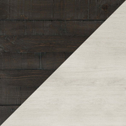 Madison County 50 Office Office Desk with 3-Drawers - Vintage White with Barnwood Brown |Bureau Madison County de 50 po à 3 tiroirs - blanc rétro avec brun de style bois de grange