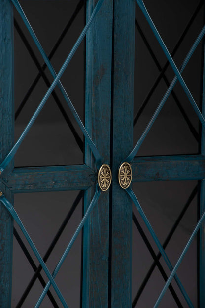 Makati 38 Accent Cabinet - Bleu|Armoire décorative Makati de 38 po - bleue