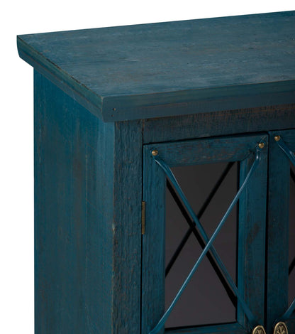 Makati 38 Accent Cabinet - Bleu|Armoire décorative Makati de 38 po - bleue