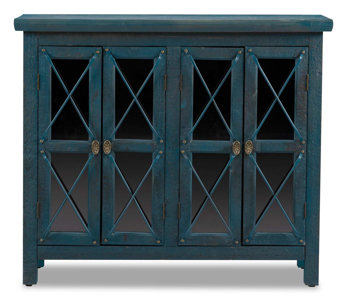 Makati 38 Accent Cabinet - Bleu|Armoire décorative Makati de 38 po - bleue