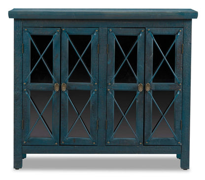 Makati 38 Accent Cabinet - Bleu|Armoire décorative Makati de 38 po - bleue
