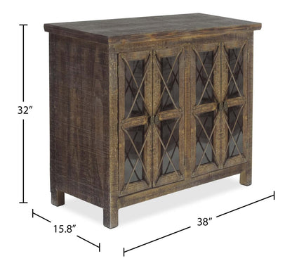 Makati 38 Accent Cabinet - Marron|Armoire décorative Makati de 38 po - brune