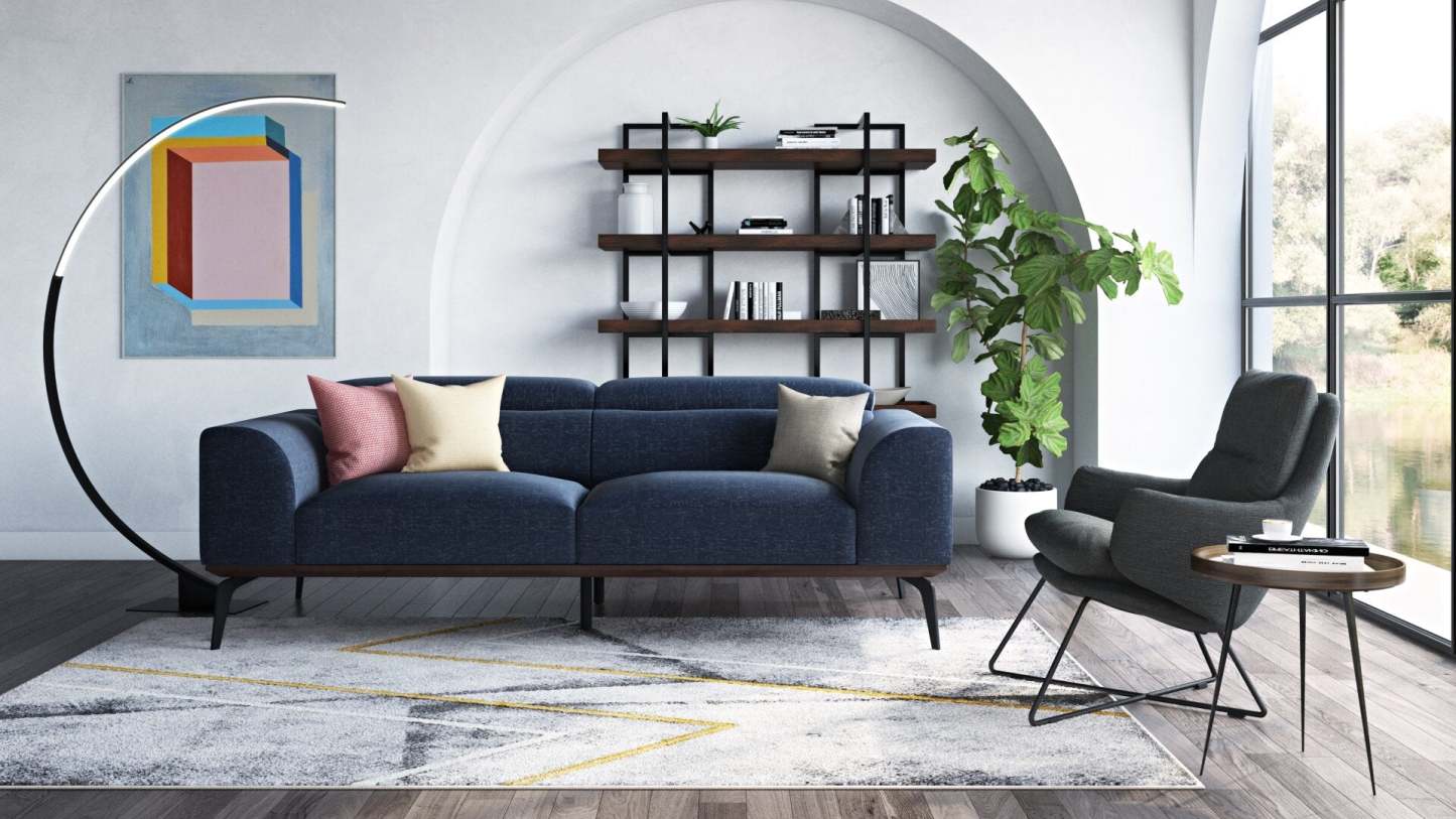 Manhattan Sofa - Blue | Sofa Manhattan - bleu | MANHBLSF