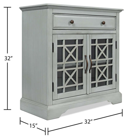 Marseille 32 Accent Cabinet with Drawer - Antique Grey|Armoire décorative Marseille de 32 po avec tiroir - gris antique