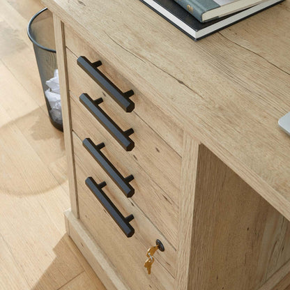 Mason Peak 59.06 Bureau de style bahut de qualité commerciale à 6 tiroirs - chêne clair